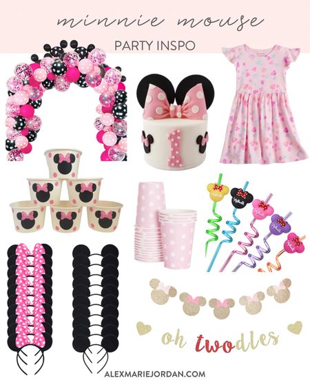 Oh Twodles Minnie Mouse birthday party theme. Minnie mouse birthday idea for little girls second birthday! 🎀 #partyideas #secondbirthday #minniemouse 

#LTKkids