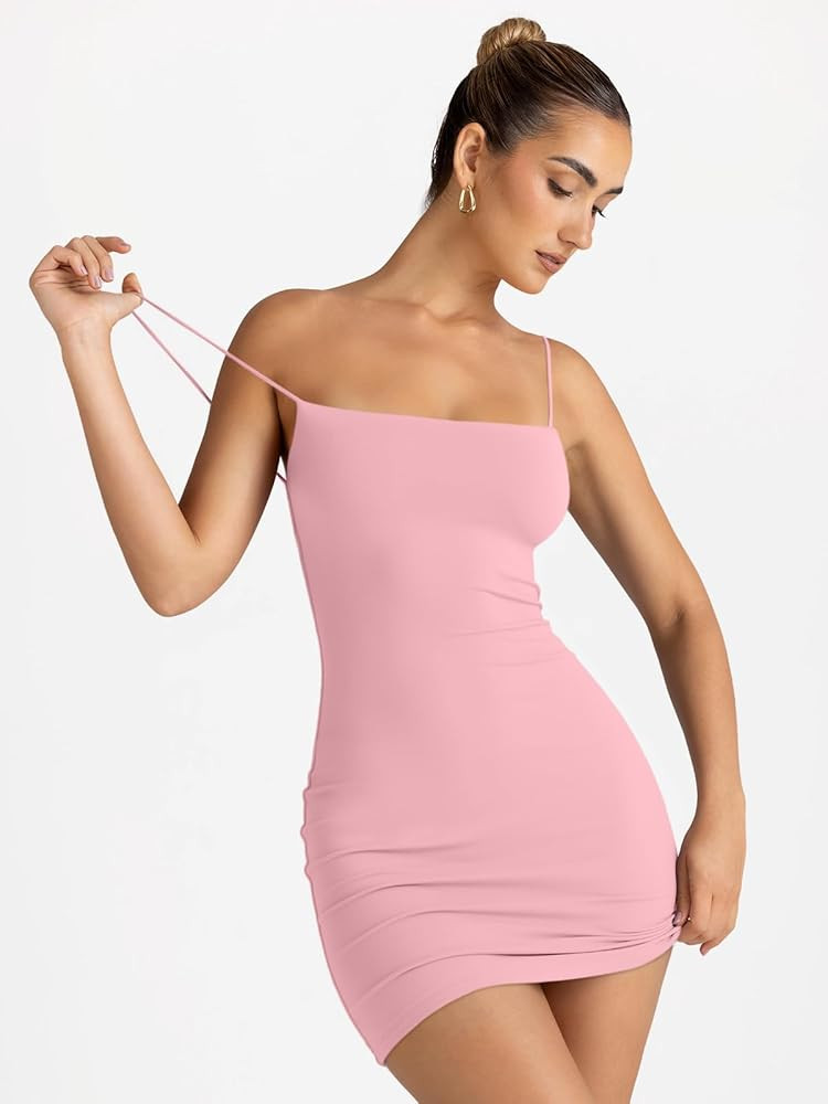 LILLUSORY Women's Mini Sexy Bodycon Dress 2026 Spring Summer Going Out Short Backless Party Club ... | Amazon (US)