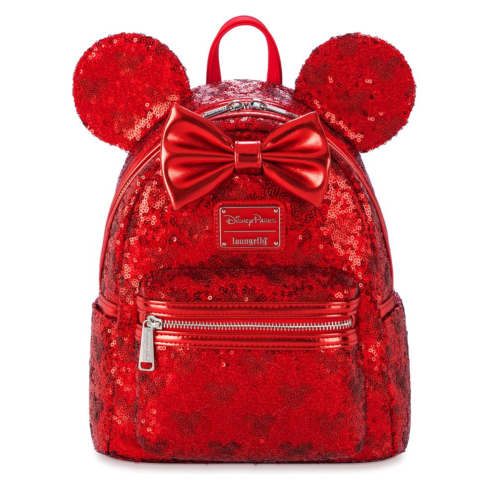 Minnie Mouse Red Sequin Loungefly Mini Backpack | Disney Store