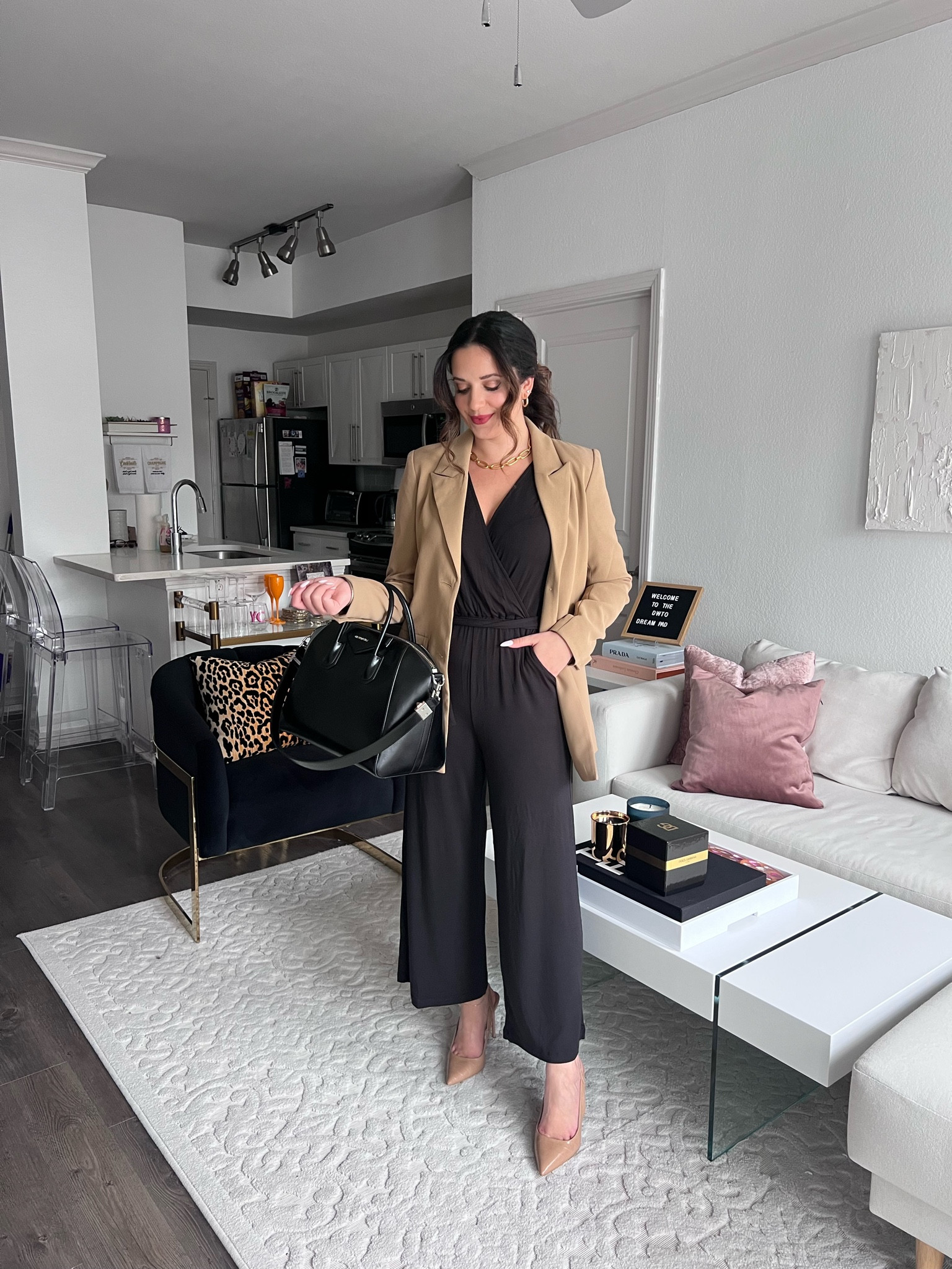 Black jumpsuit | workwear 

I took my true size small!

@amourvert #ad



#LTKFind #LTKworkwear #LTKsalealert