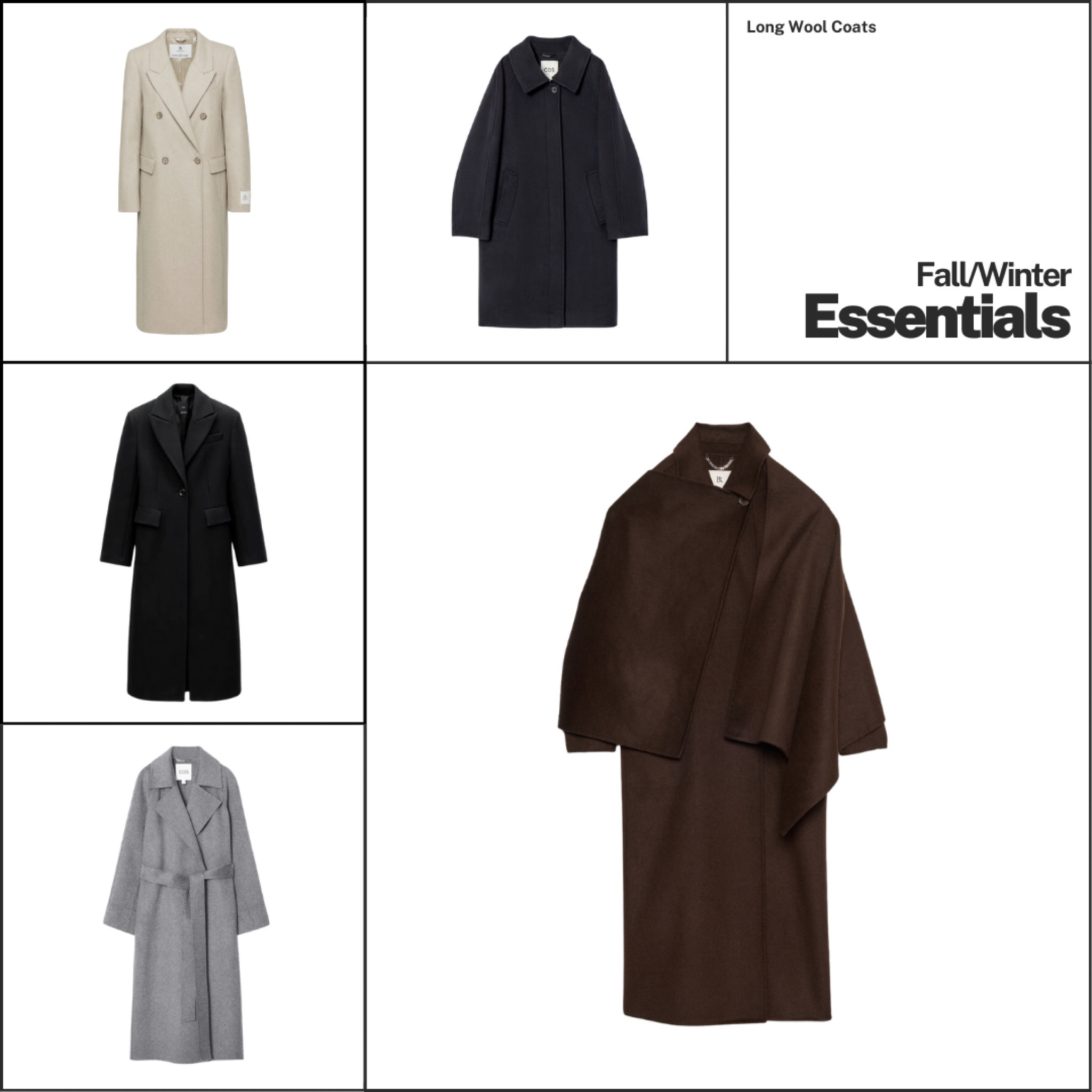 Fall/Winter essentials: long wool coats