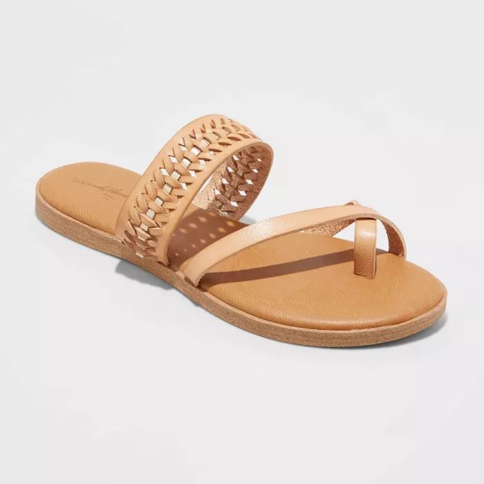 Women's Lissie Woven Toe Ring Slide Sandals - Universal Thread™ | Target