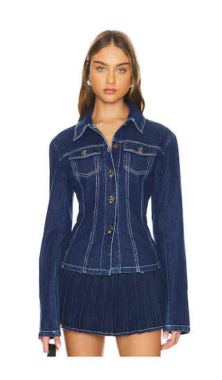 Rider Denim Jacket in Blue Denim | Revolve Clothing (Global)