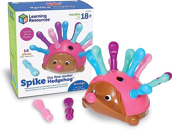 Learning Resources Spike The Fine Motor Hedgehog - Pink, Sensory, Fine Motor Toy, Hedgehog Toys f... | Amazon (US)