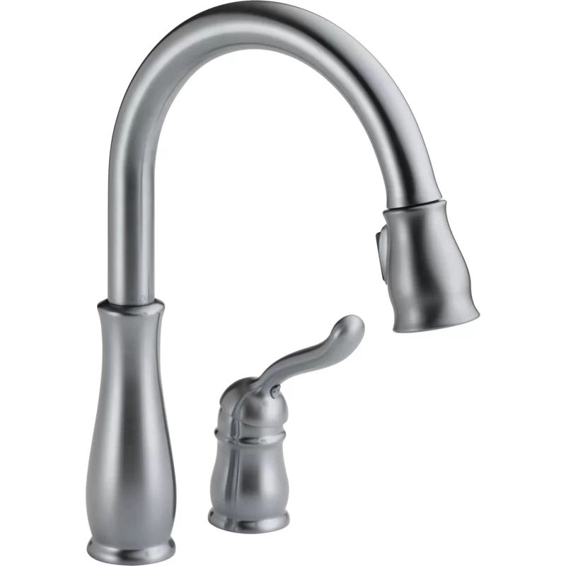 Leland Pull-Down Faucet Hot & Cold Water Dispenser with Diamond Seal Technology Finish: Arctic Stainless | Wayfair North America