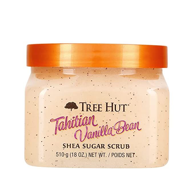 Tree Hut Tahitian Vanilla Bean Shea Sugar Scrub, Tahitian Vanilla Bean, 18 Oz | Amazon (US)