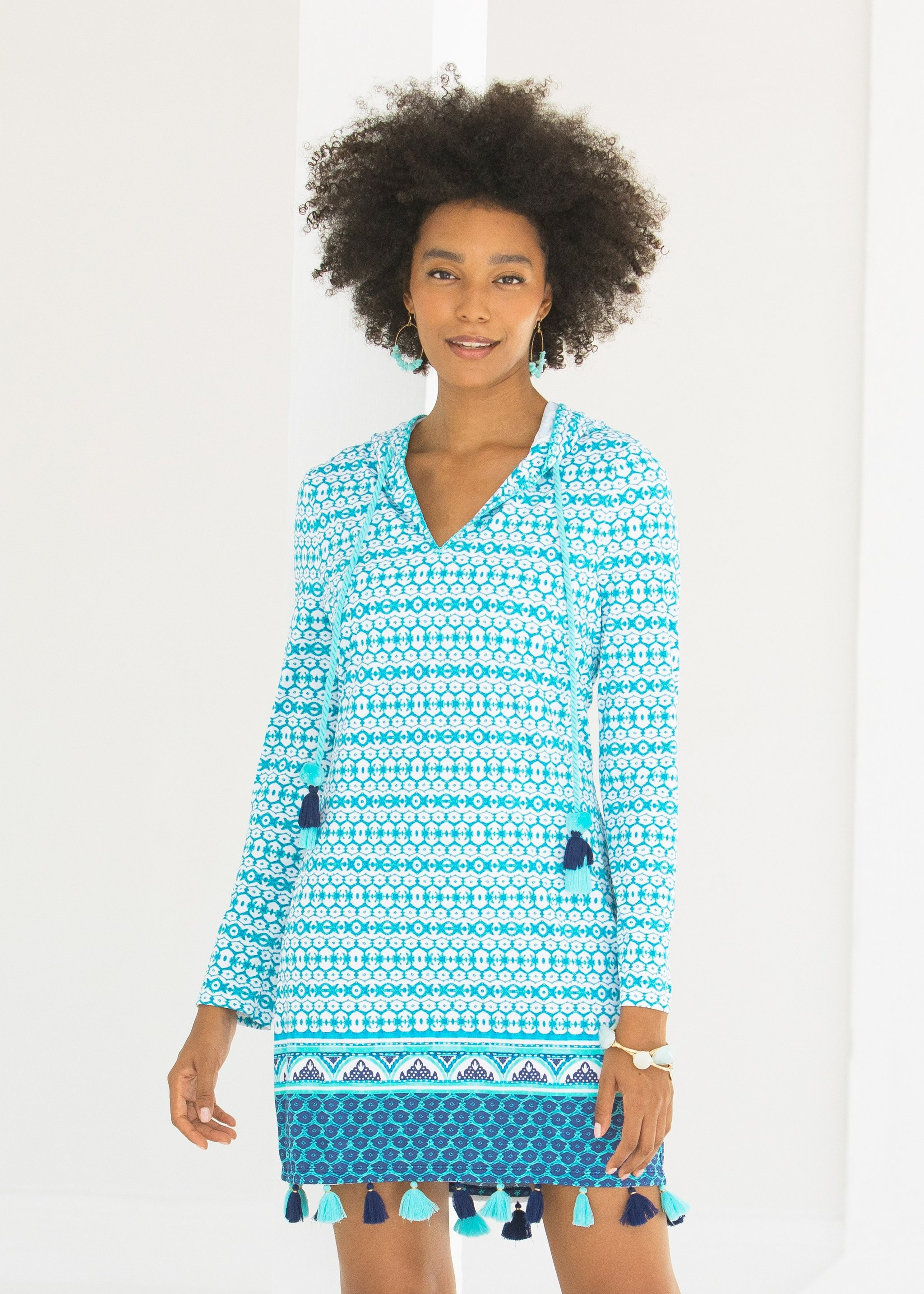 Aruba Blues Hooded Cover Up | Cabana Life