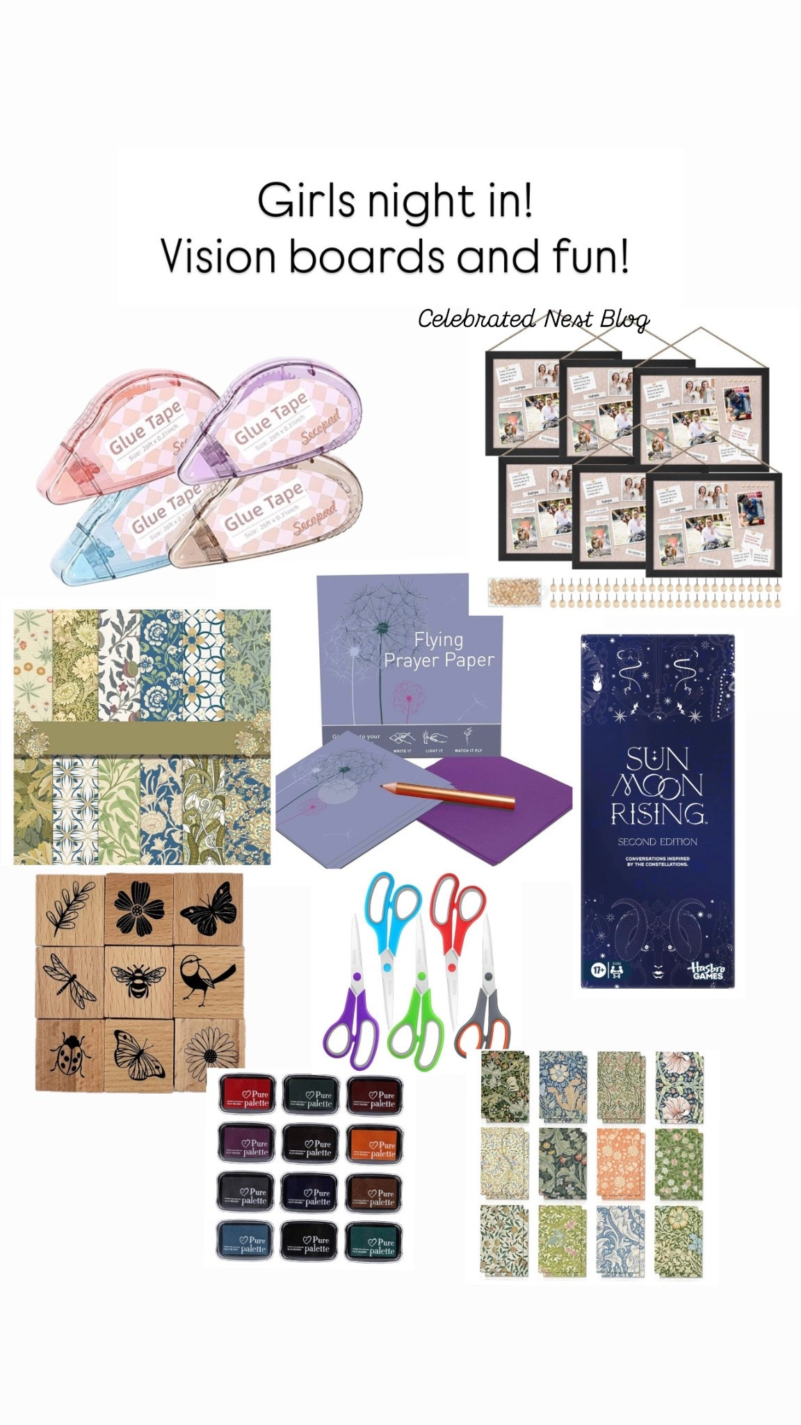 Girls night in! A night of fun, positivity and future planning! #gni #partysupplies #birthdayparty #visionboards #astrology 

#LTKParties #LTKFamily #LTKFindsUnder50