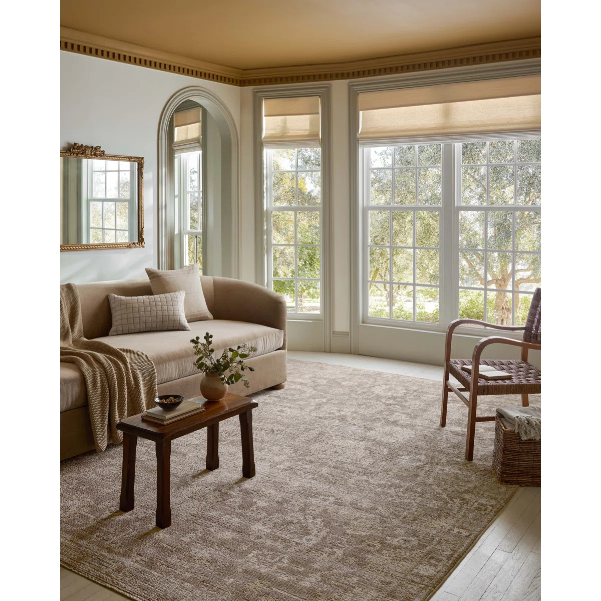 Magnolia Home by Joanna Gaines x Loloi Pace Taupe / Wheat Area Rug | Wayfair North America