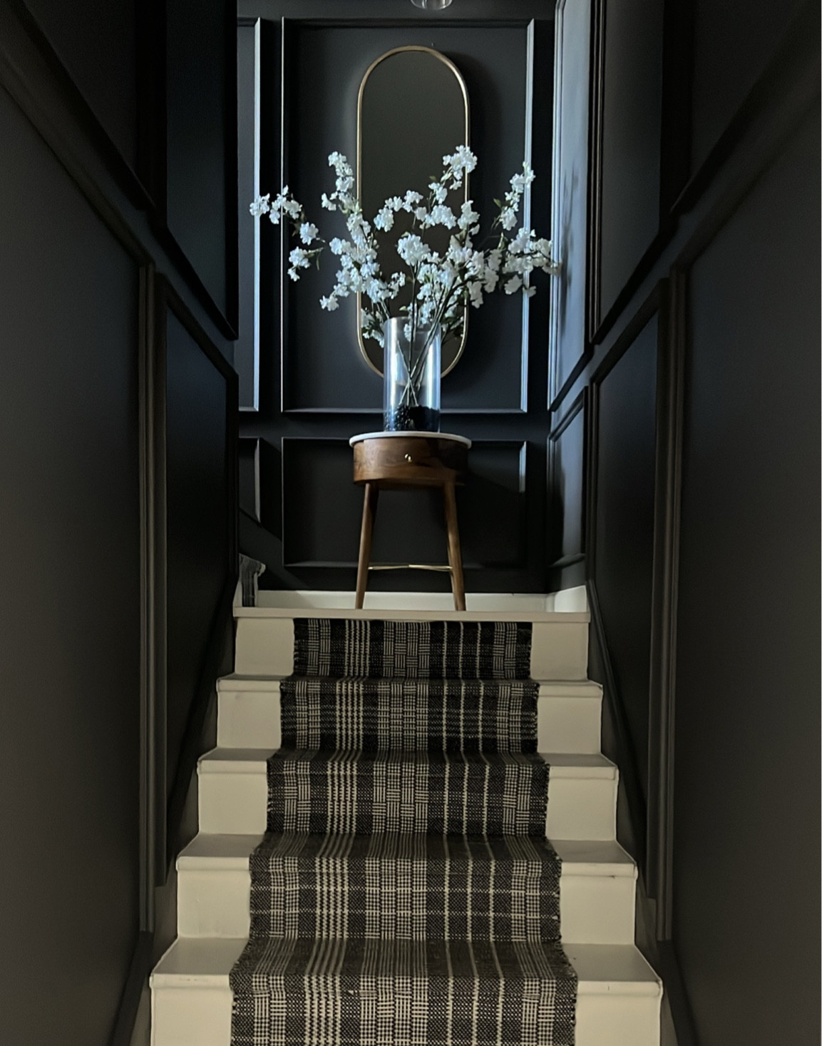 Decorative trim linked here. We did the 1x8”. I’ve linked options from Wayfair & Lowes as well as a premade box. 
I’ve linked similar options for the decor as well. The runner is multiple smaller rugs stapled to the stairs. I got them at the At Home Store :) 

#LTKhome #LTKFind