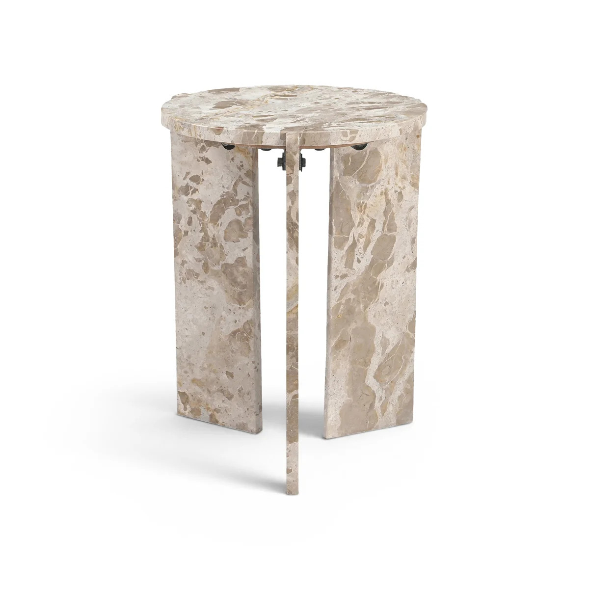Vernazza Beige Genuine Marble End / Side Table | Wayfair North America