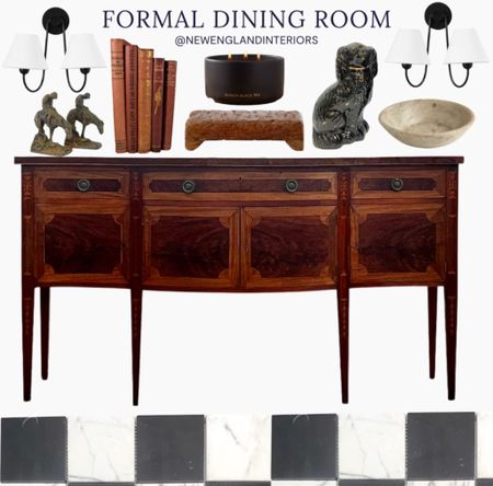 New England Interiors • Formal Dining Room • Lighting, Tile, Table, Books, Candle, Accents. 🐾🤎

TO SHOP: Click the link in bio or copy and paste link in browser 

#newengland #diningroom #homeinspo #polo #equestrian #interiordesign #newenglandstyle

#LTKhome