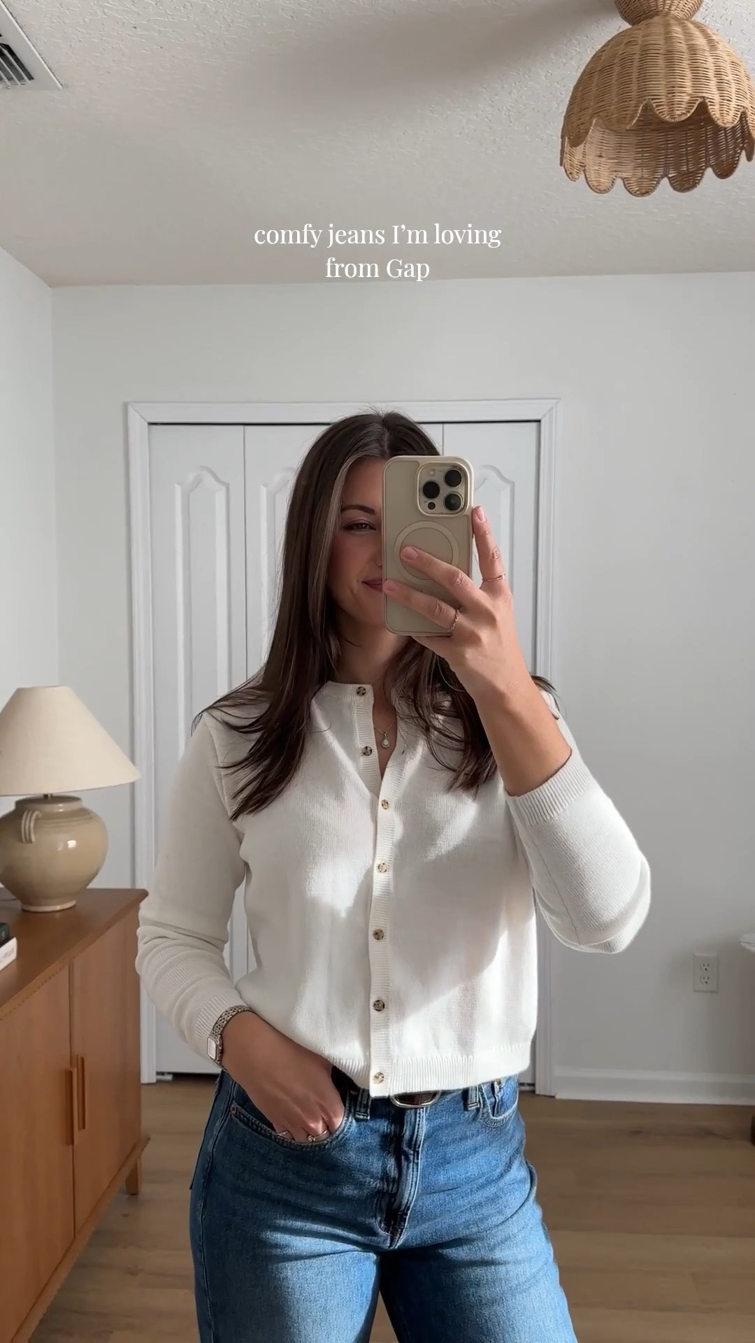 Simple jeans outfits for spring 🤍 GapJeans Event happening now!use code KRISTINE15 for an extra 15% off @gap #gappartner #howyouweargap 

Wearing size 26 in all and small tops! 

#LTKootd #LTKSeasonal #LTKSaleAlert