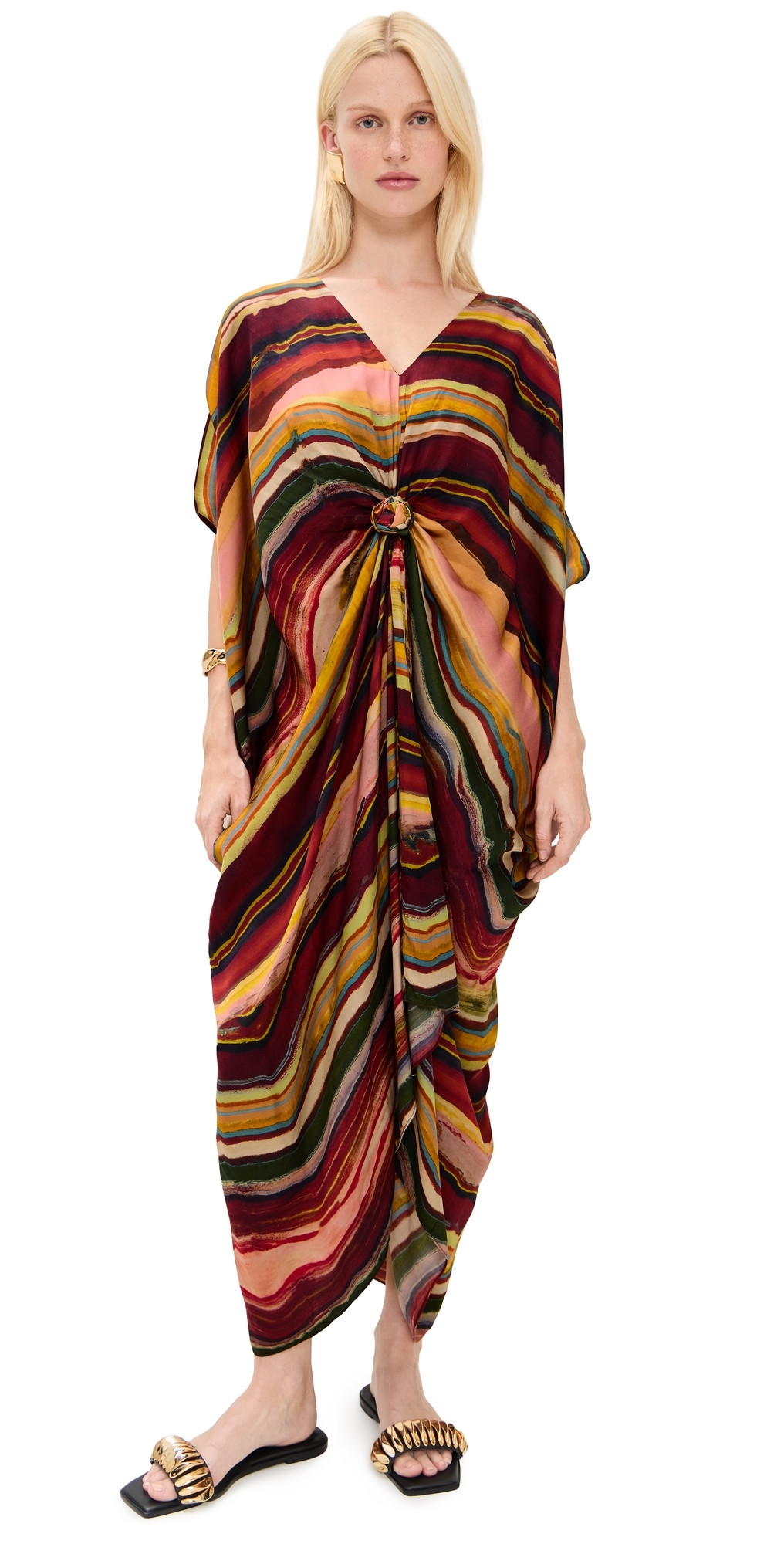 Carolina K Knot Kaftan Ruby Marble XS/S | Shopbop