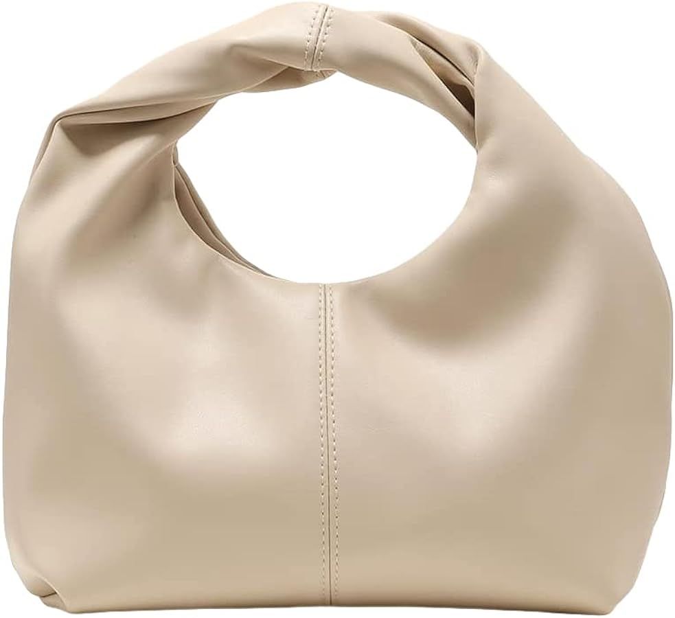 Verdusa Women's Ruched Hobo Mini Handbag Clutch Purse Dumpling Pouch Bag | Amazon (US)