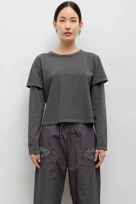 Margo Layered Long Sleeve - Slate / M | LESET