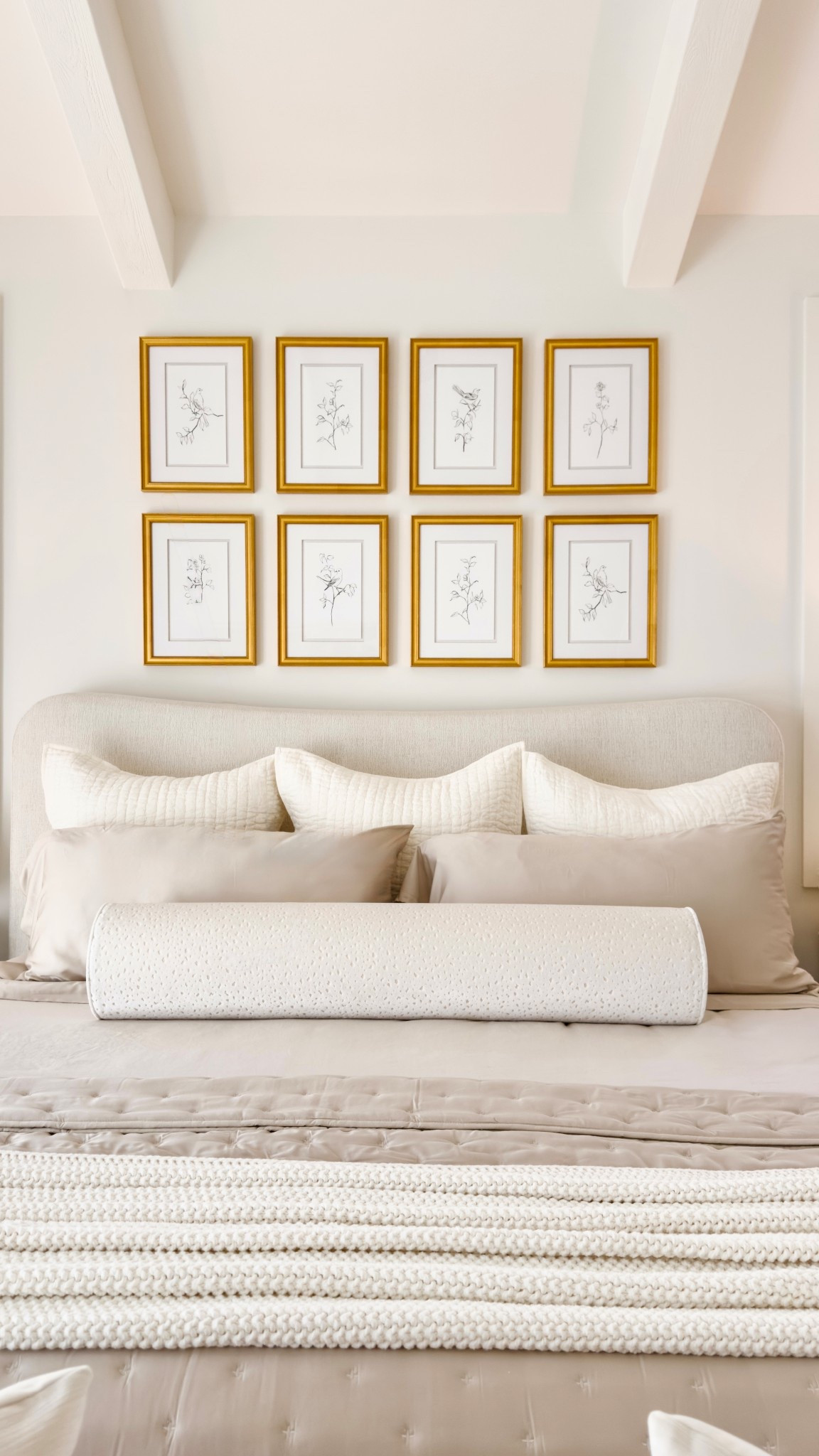 A small detail that makes the bed feel finished 🤍
This bolster has been a favorite for years. I have the king size in antelope velvet - alabaster color    

#LTKHome