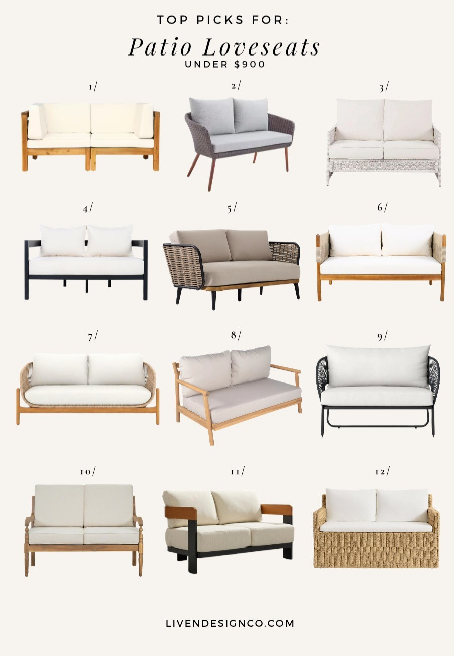 Patio loveseat. Wicker sofa. Patio furniture. 

#LTKSeasonal #LTKHome #LTKSaleAlert