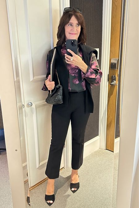 New York City outfit!! Love this pretty Vince blouse and Frame pants! They redesigned the pants to have the pockets on the side which I love! Also brought my trusted YSL Toy Loulou Puffer crossbody bag everywhere! I tied the chain underneath the flap to make it slightly shorter :)

#LTKover40 #LTKstyletip #LTKSeasonal
