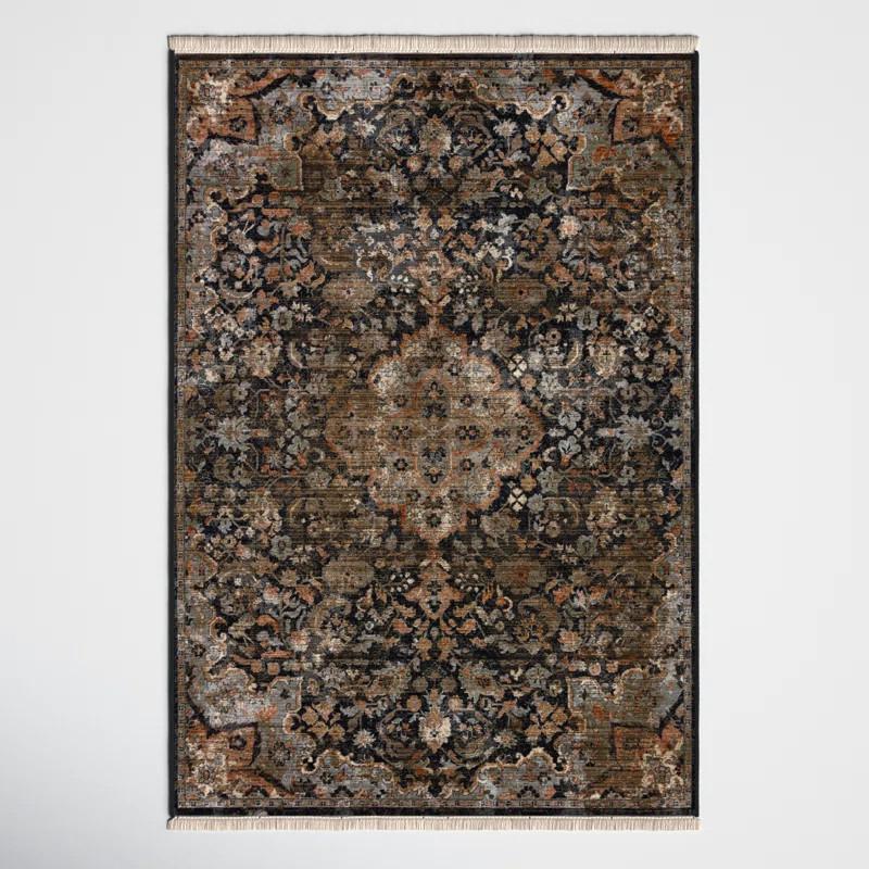 Joss & Main Miko Soft Power-Loomed Oriental Area Rug with Distressed Medallion by Jaipur Living &... | Wayfair North America