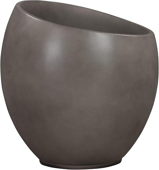 Armen Living Moonstone Medium Indoor or Outdoor Planter in Grey Concrete | Amazon (US)
