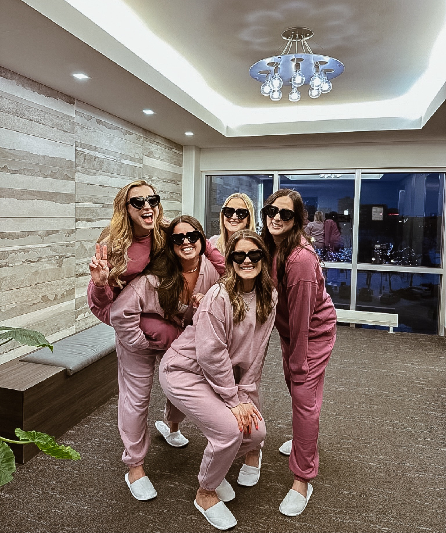 Sweatsuits for the girls! All styles come in both/alternate colors; take your normal size…naturally oversized 