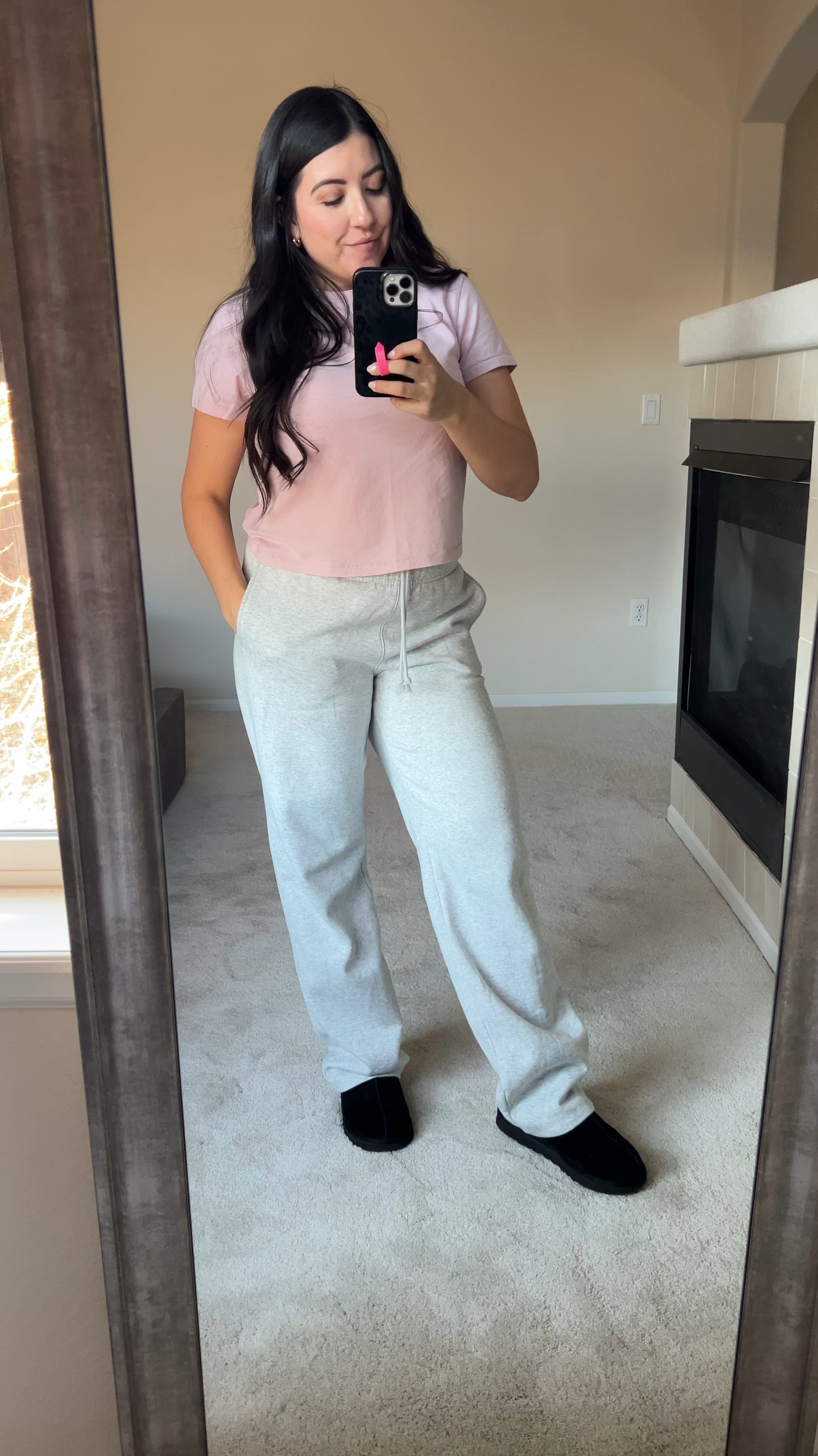 Comfy casual outfit is top tier. These fleece lined wide leg sweatpants are so comfy and perfect for a fall home outfit. 

#LTKFindsUnder50 #LTKSaleAlert #LTKCyberWeek