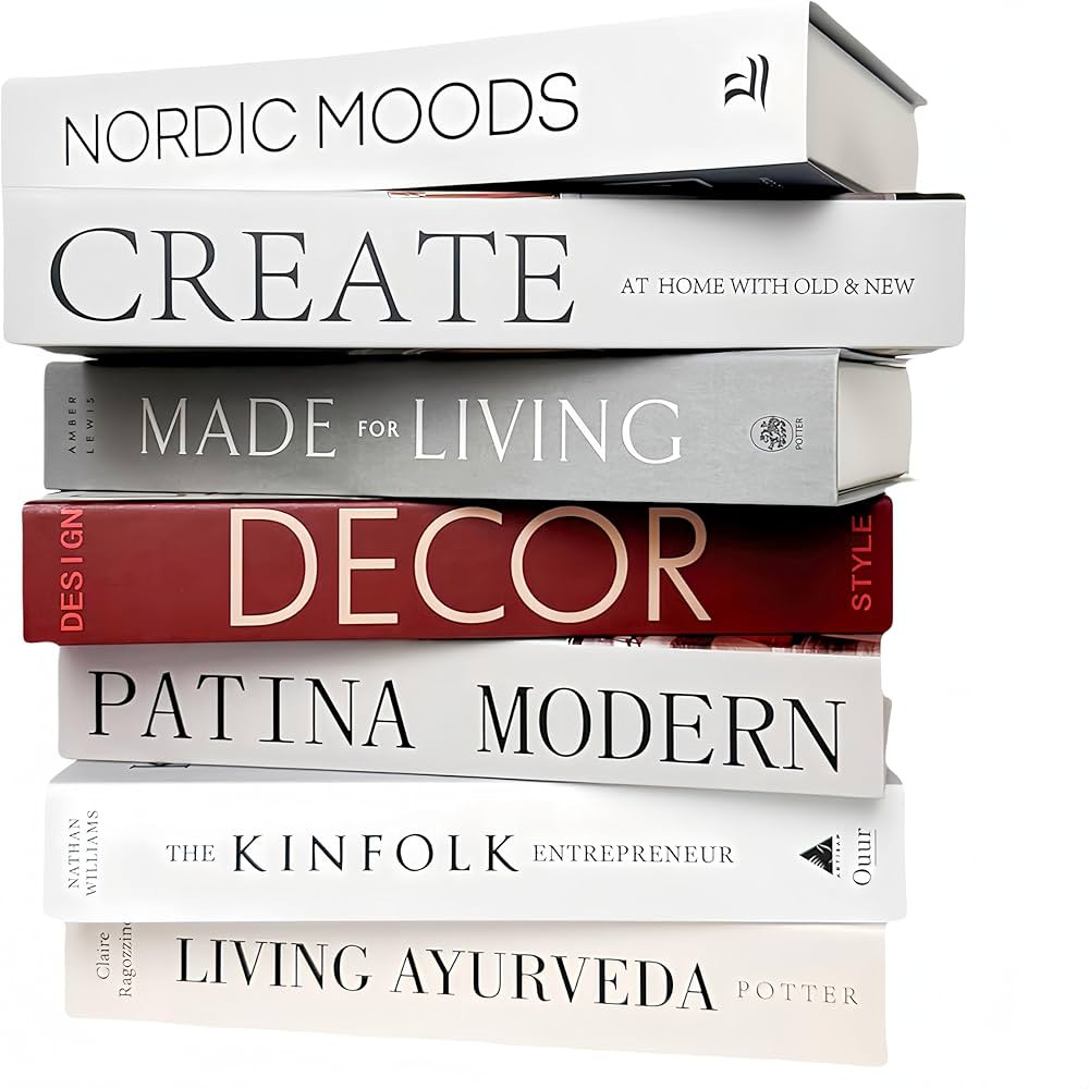 Ediactcyl 7 PCS Modern Fashion Decorative Books Set for Hardcover Home Decor Coffee Table Rustic ... | Amazon (US)