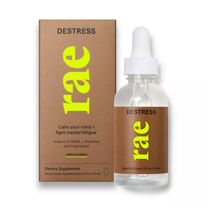 Rae Destress Dietary Supplement Ingestible Drops - Unflavored - 1.9 fl oz | Target