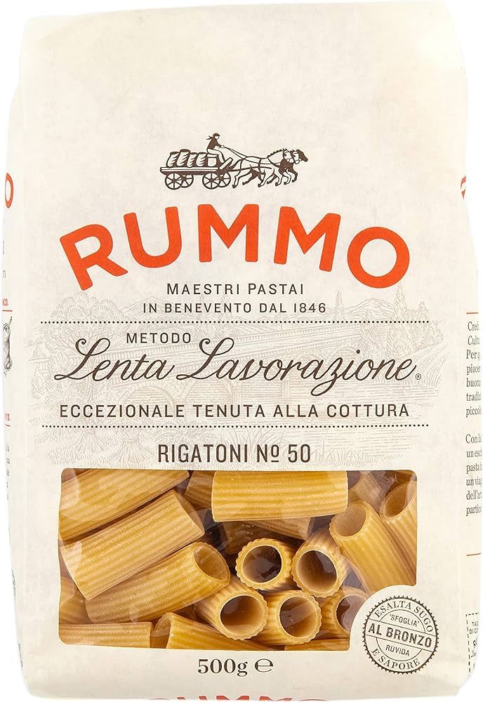 Rummo, Rigatoni No. 50, Authentic Italian Pasta Made with Durum Semolina Wheat, 500g (Pack of 1) | Amazon (CA)