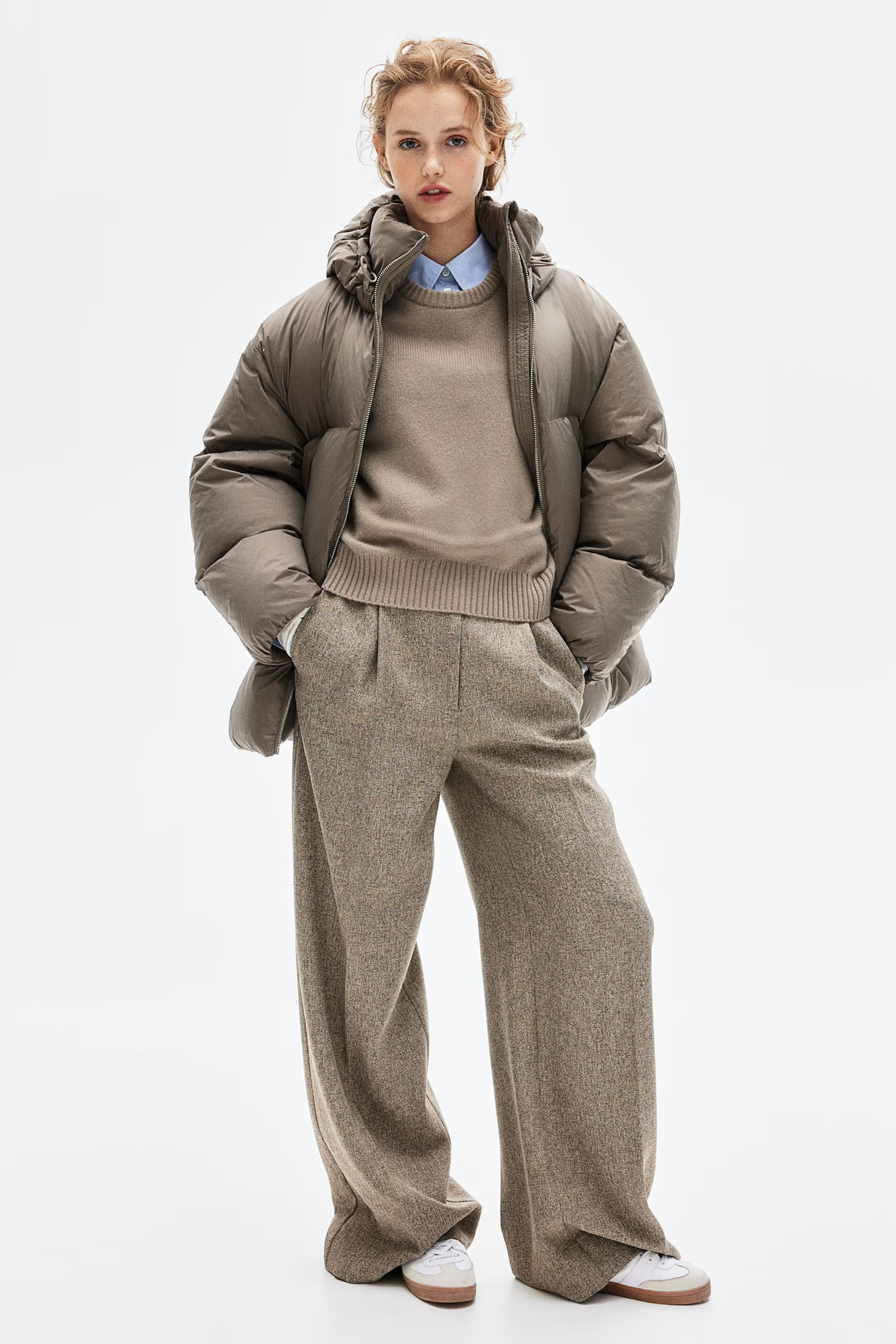 Oversized down puffer jacket | H&M (UK, MY, IN, SG, PH, TW, HK)