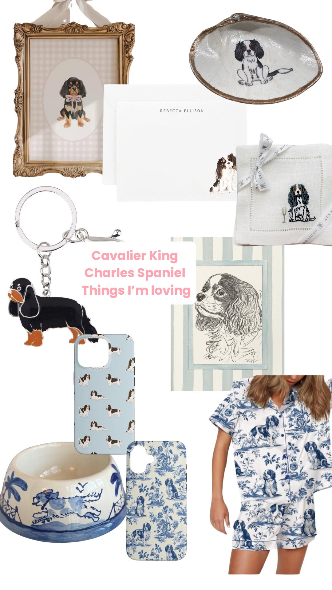 Cavalier King Charles spaniel things I am loving! Perfect gift ideas for cav moms #cavalierkingcharlesspaniel 

#LTKPets #LTKHome