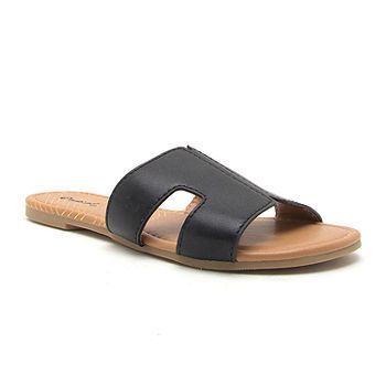 Qupid Womens Archer-569x Slide Sandals - JCPenney | JCPenney