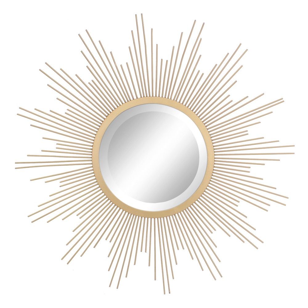 Sunburst Mirror Gold 23 x 23 - Stonebriar Collection | Target
