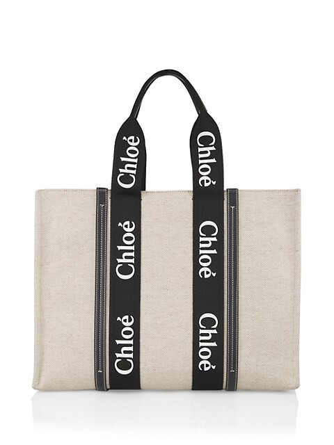 Large Woody Canvas Tote | Saks Fifth Avenue