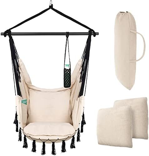 VITA5 Hanging Chair - Indoor & Outdoor Hammock Chair - Swing Chair with 500 lbs Weight Capacity - Ha | Amazon (US)