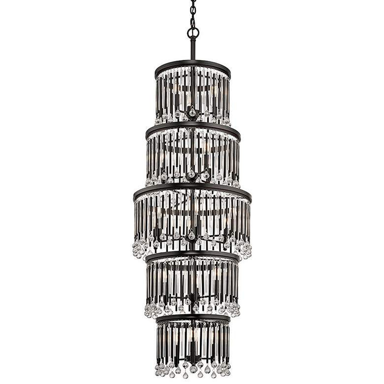Kichler Piper 22" Wide Espresso 18-Light Chandelier - #1W608 | Lamps Plus | Lamps Plus