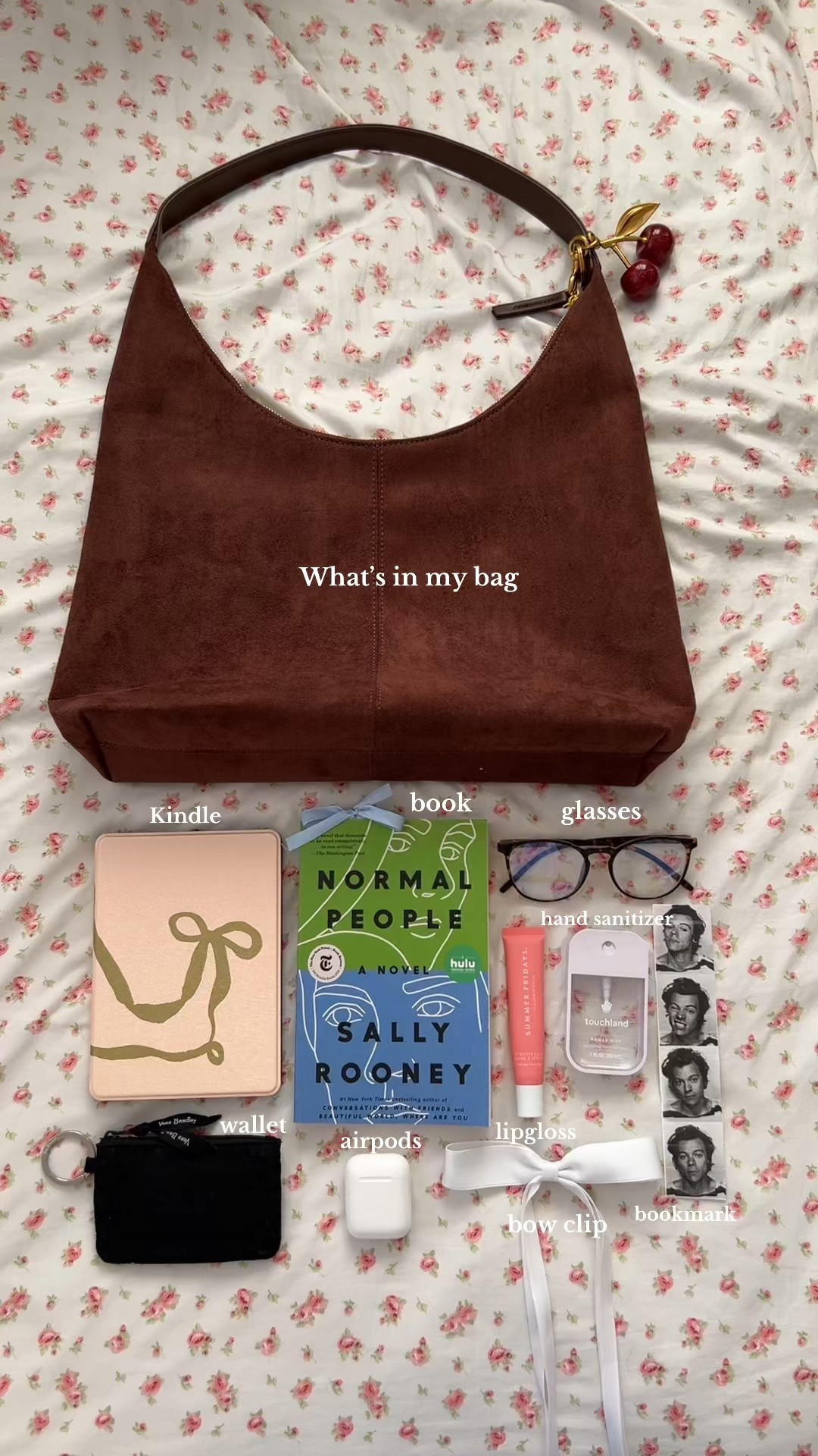 What’s in my bag🍒🪩📷 

#LTKTravel #LTKFestival #LTKItBag