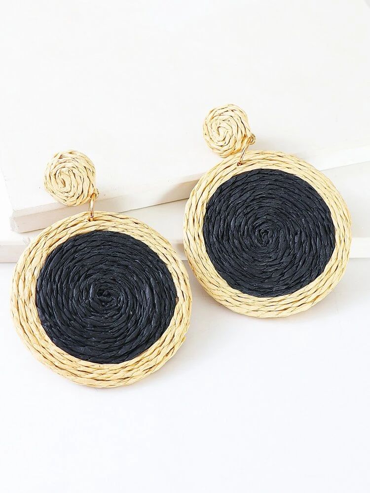 New
     
      Braided Round Drop Earrings | SHEIN