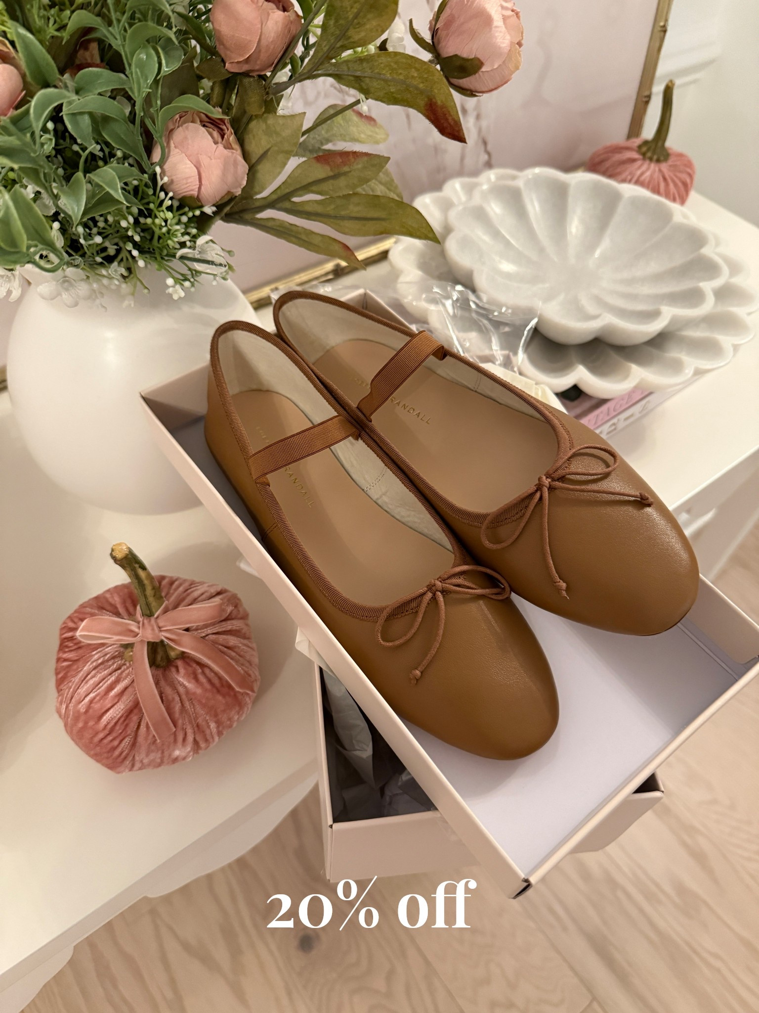 My ballet flats are 20% off with code YOUROCK 🤍 runs true to size and so comfy! 

#LTKSaleAlert #LTKFindsUnder50 #LTKSeasonal