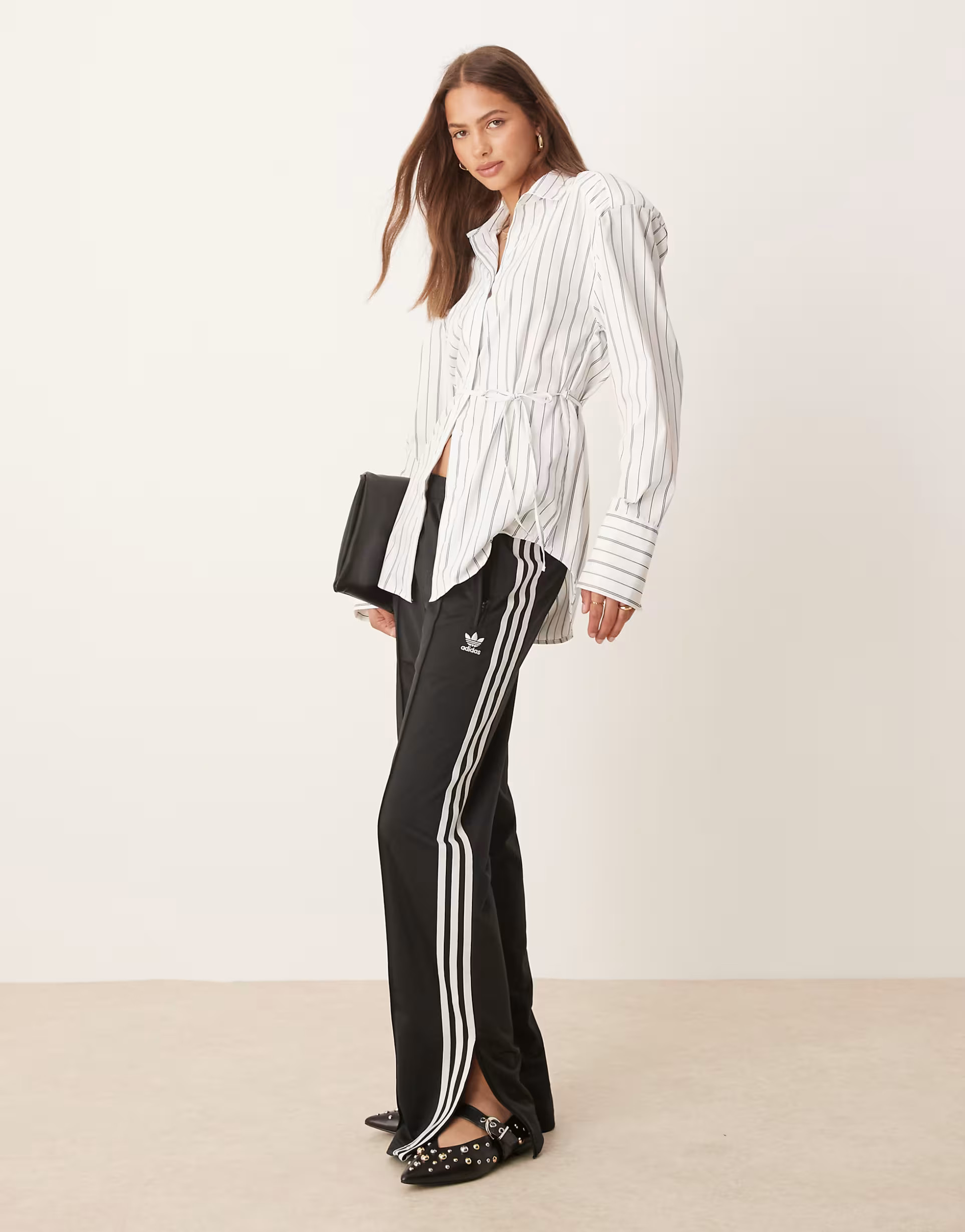 adidas Originals Firebird track pants in black | ASOS (Global)