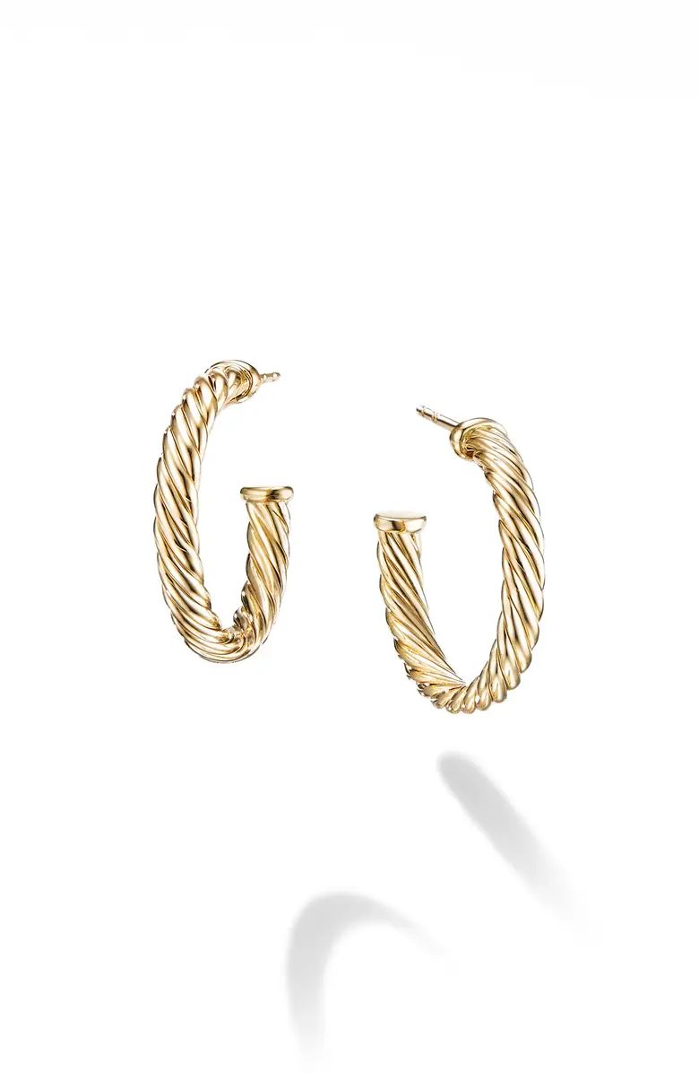 Cable Loop Hoop Earrings | Nordstrom