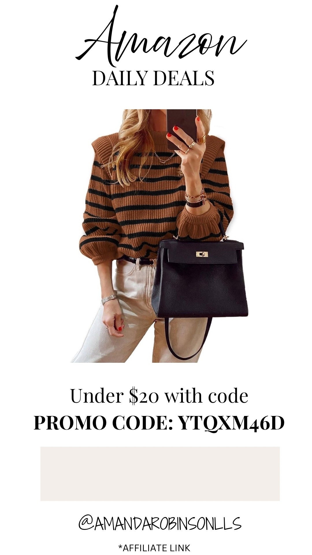 Amazon daily deals
Women’s Sweater 

#LTKSaleAlert #LTKFindsUnder50 #LTKStyleTip