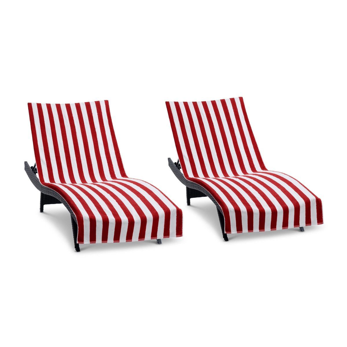 Arkwright California Cabana Chaise Lounge Cover - (Pack of 2) 100% Cotton Terry Towels, Pool Chai... | Target