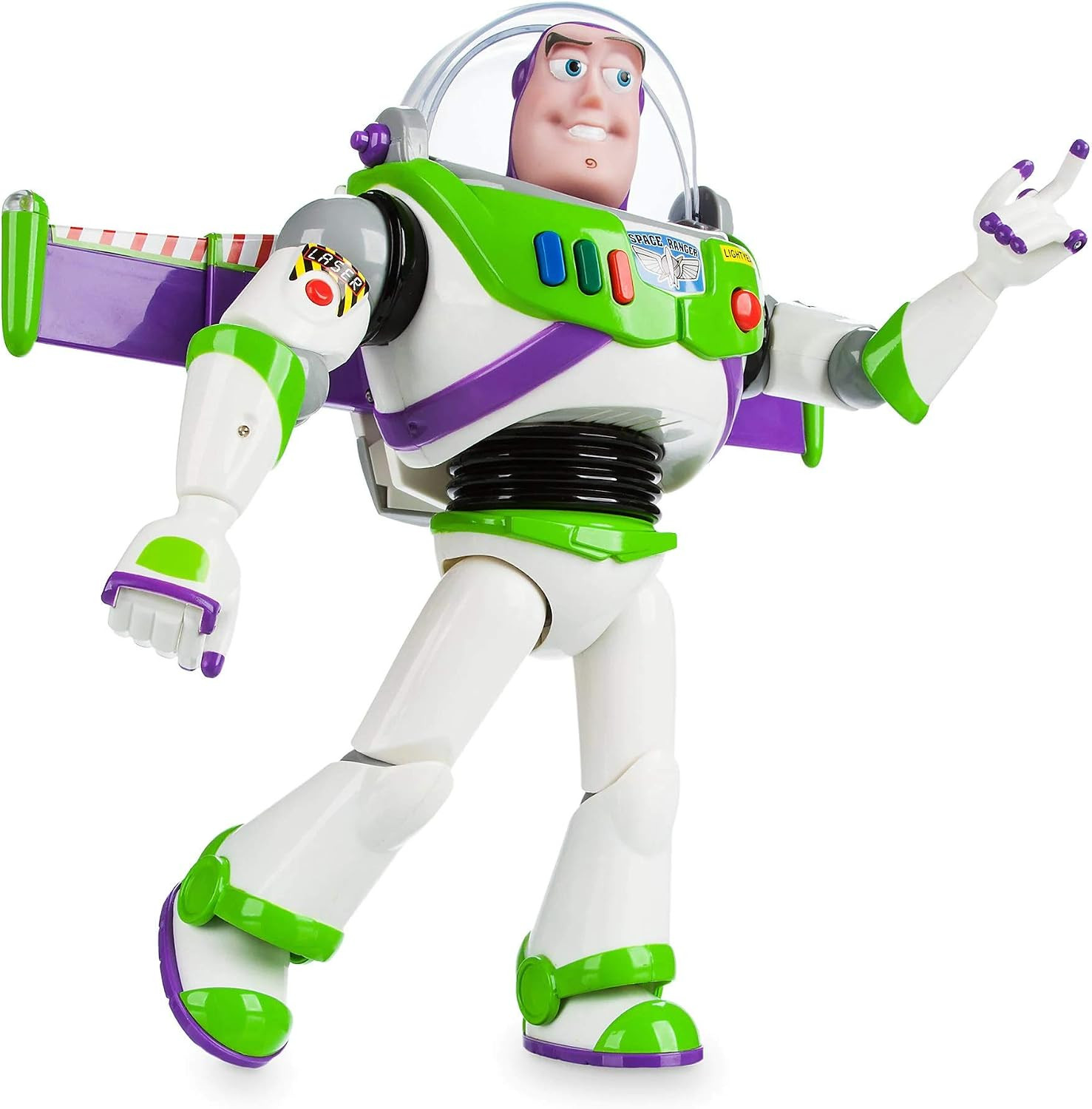 Disney Store Official Buzz Lightyear Interactive Talking Action Figure from Toy Story, Features 10+ English Phrases, Interacts with Other Figures and Toys | Amazon (US)