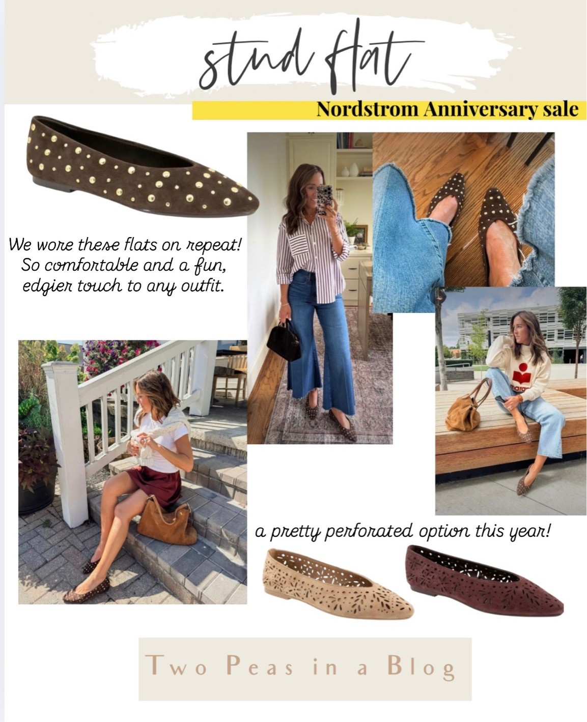 A fun detail flat that we wore SO much last year. 
Now in a pretty perforated style!

#LTKmomlife #LTKSaleAlert #LTKSeasonal