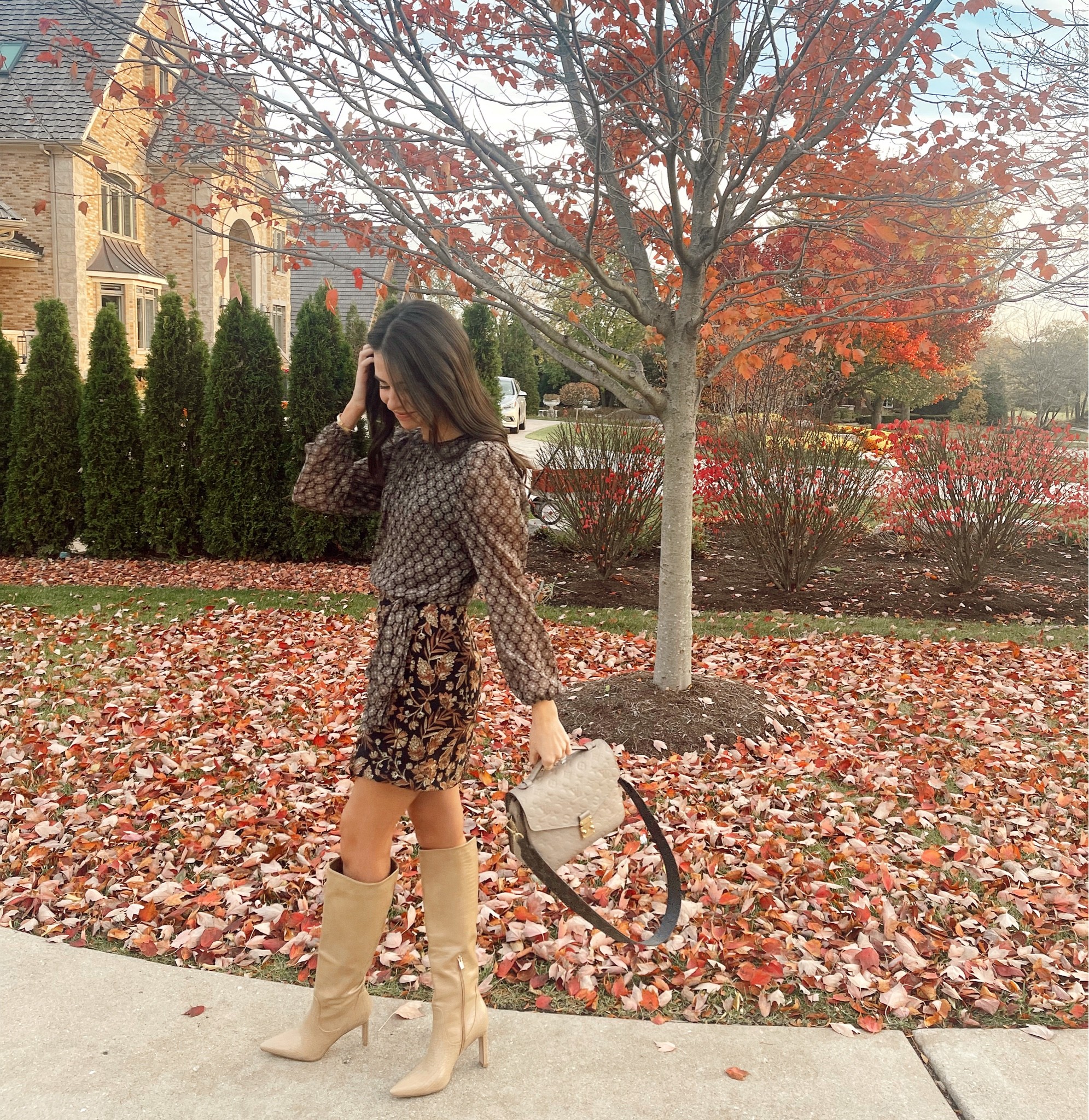 Fall floral dress from Misa Los Angles and croc boots! 

Thanksgiving outfit, fall outfits, boots, sweater dress, floral dress, long sleeve dress, fall wedding guest dress, Louis Vuitton bag, LV bag

#LTKitbag #LTKshoecrush #LTKwedding