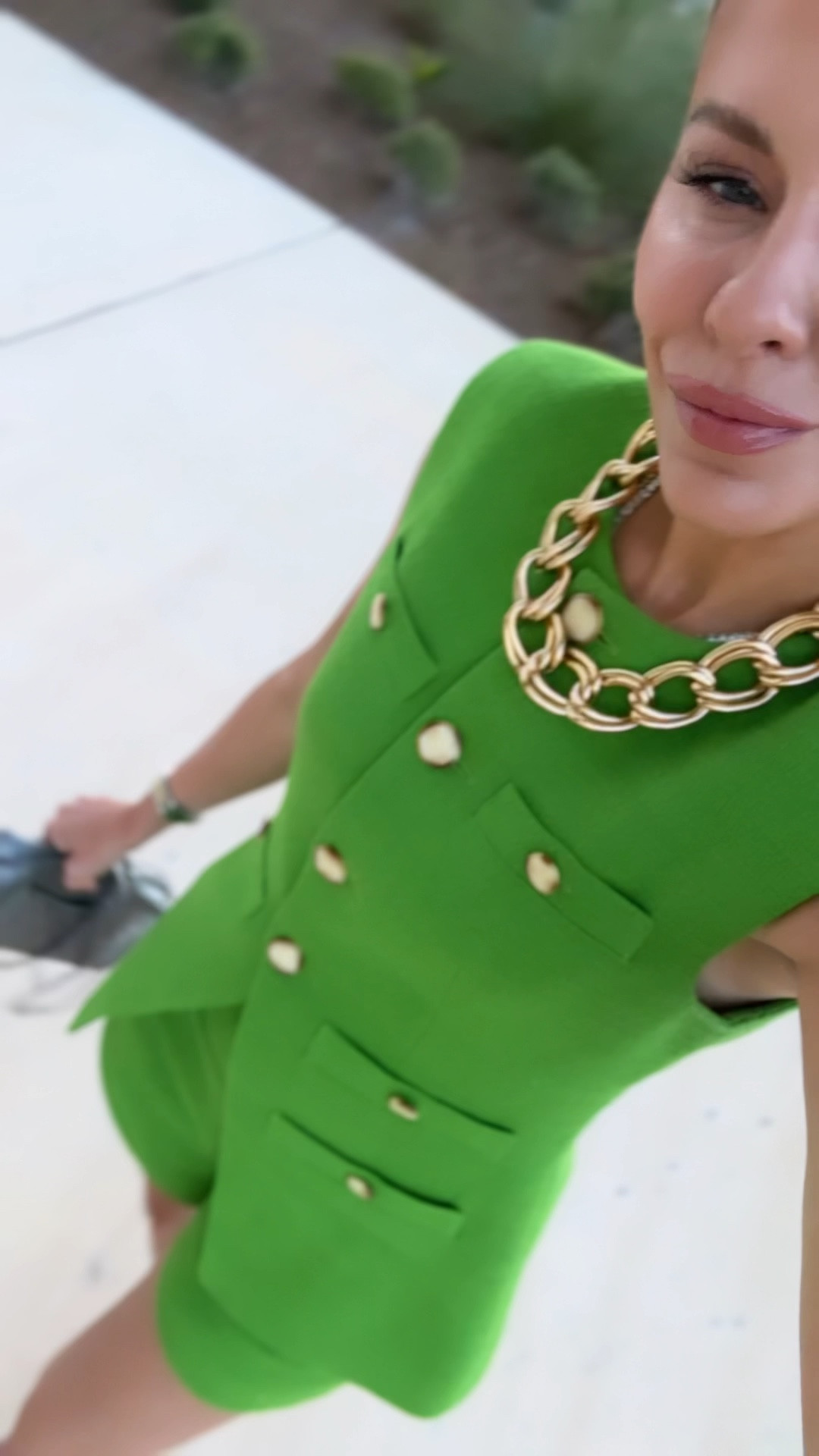 This tweed vest suit is the outfit of my dreams 💚💚 Also comes in white and would totally get married again so I could wear it! Sizing: vest & shorts/4