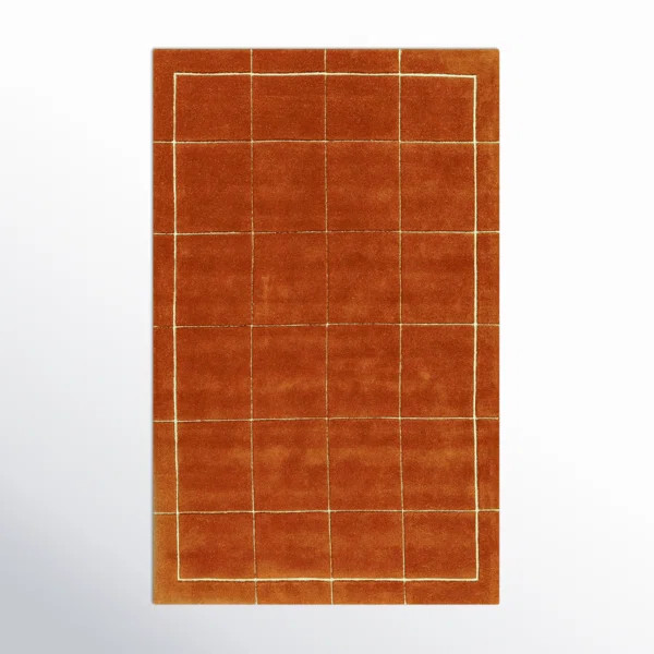 Mallory Rust, Light Brown Hand Tufted Area Rug | Wayfair North America