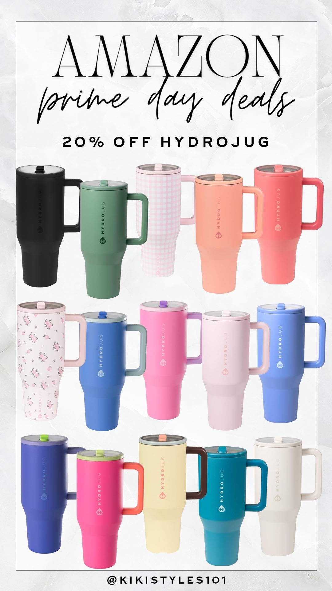 My fave prime day deal! 20% off hydrojug tumblers! 

#primeday



#LTKSaleAlert #LTKSeasonal #LTKFindsUnder50